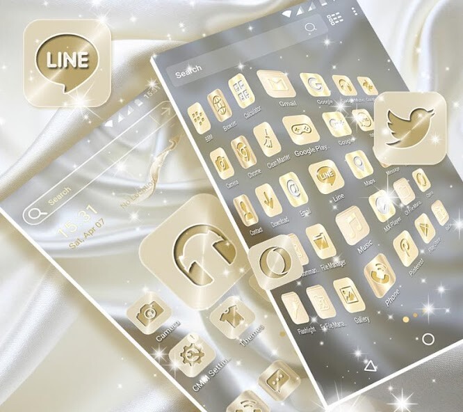 Run android online APK Silk Milky White Theme from MyAndroid or emulate Silk Milky White Theme using MyAndroid