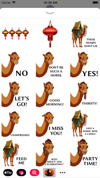 Emulate iPhone app Silk Road Camel Stickers using MyAndroid Emulate iPhone app Silk Road Camel Stickers using MyAndroid