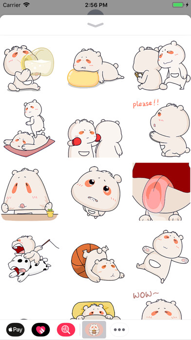 Emulate iPhone app Silly Bear Animated Stickers using MyAndroid Emulate iPhone app Silly Bear Animated Stickers using MyAndroid