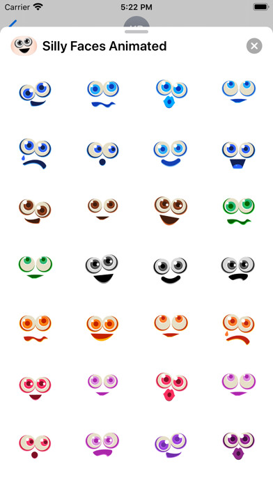 Emulate iPhone app Silly Faces Animated using MyAndroid Emulate iPhone app Silly Faces Animated using MyAndroid