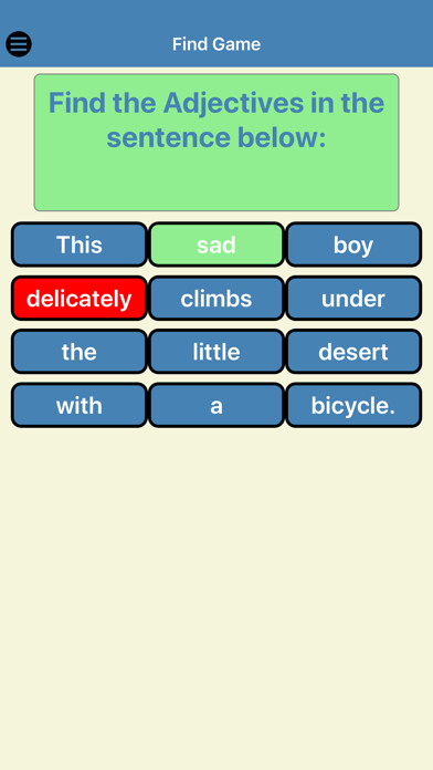Emulate iPhone app Silly Sentences Part of Speech using MyAndroid