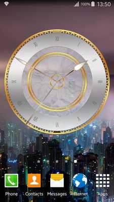 Emulate Android APK Silver and Gold Clock Widget Emulate Android APK Silver and Gold Clock Widget
