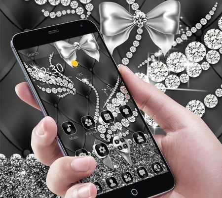 Emulate Android APK Silver Bowknot Diamond Theme Emulate Android APK Silver Bowknot Diamond Theme