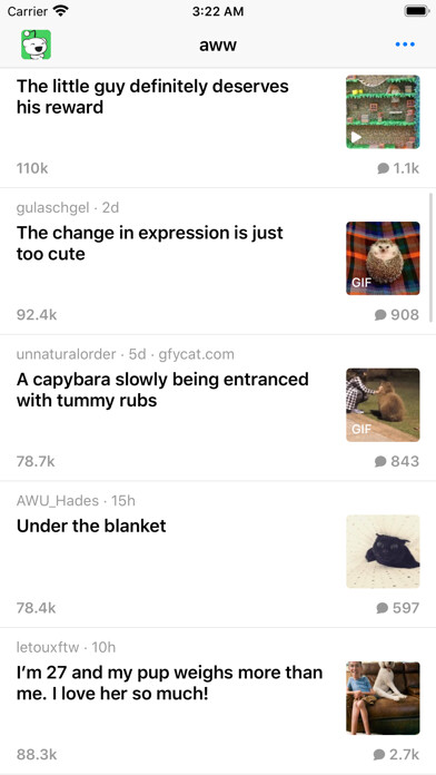 Emulate iPhone app Silver for Reddit using MyAndroid Emulate iPhone app Silver for Reddit using MyAndroid