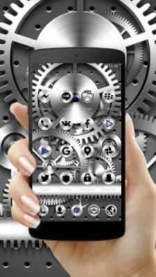 Emulate Android APK Silver Mechanical Gears Theme