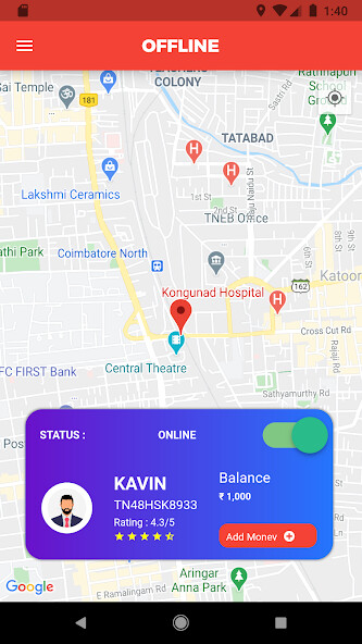 Run android online APK Silver One Way Taxi Driver App from MyAndroid or emulate Silver One Way Taxi Driver App using MyAndroid
