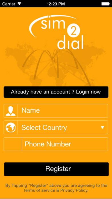 Emulate iPhone app Sim2Dial Plus using MyAndroid Emulate iPhone app Sim2Dial Plus using MyAndroid