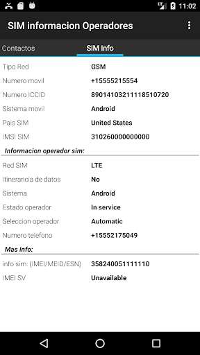 Run android online APK SIM info iccid + from MyAndroid or emulate SIM info iccid + using MyAndroid
