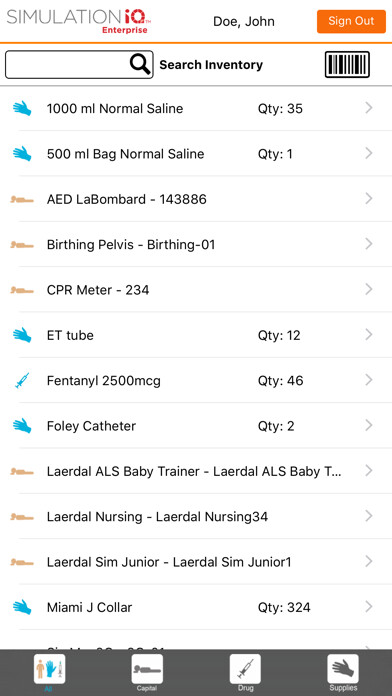 Emulate iPhone app SimINVENTORY using MyAndroid Emulate iPhone app SimINVENTORY using MyAndroid