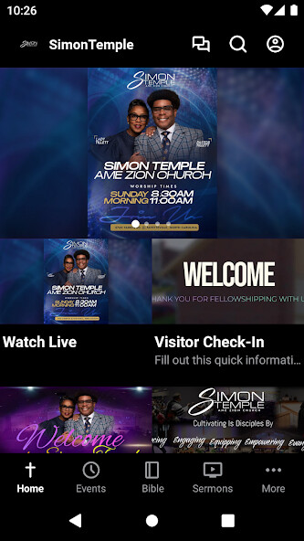 Emulate iPhone app Simon Temple AMEZ Church using MyAndroid Emulate iPhone app Simon Temple AMEZ Church using MyAndroid