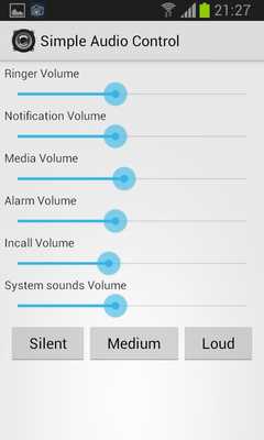 Emulate Android APK Simple Audio Control