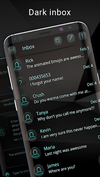 Run android online APK Simple black messenger theme from MyAndroid or emulate Simple black messenger theme using MyAndroid Run android online APK Simple black messenger theme from MyAndroid or emulate Simple black messenger theme using MyAndroid