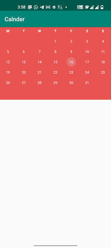 Emulate Android APK Simple Calendar App