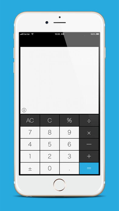 Emulate iPhone app Simple Cal with History using MyAndroid