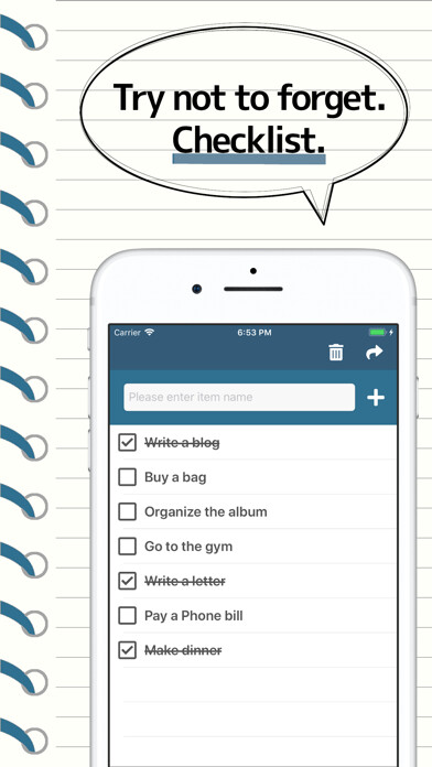 Emulate iPhone app Simple Checklist -ChkChk- using MyAndroid Emulate iPhone app Simple Checklist -ChkChk- using MyAndroid