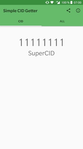 Run android online APK Simple CID Getter from MyAndroid or emulate Simple CID Getter using MyAndroid