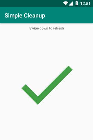 Run android online APK Simple Cleanup from MyAndroid or emulate Simple Cleanup using MyAndroid