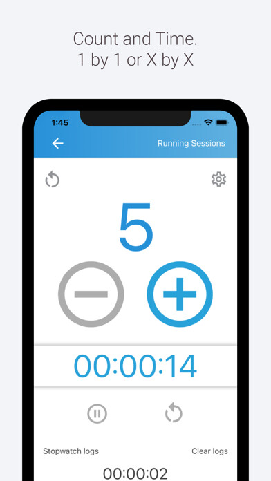 Emulate iPhone app Simple Counter Application using MyAndroid