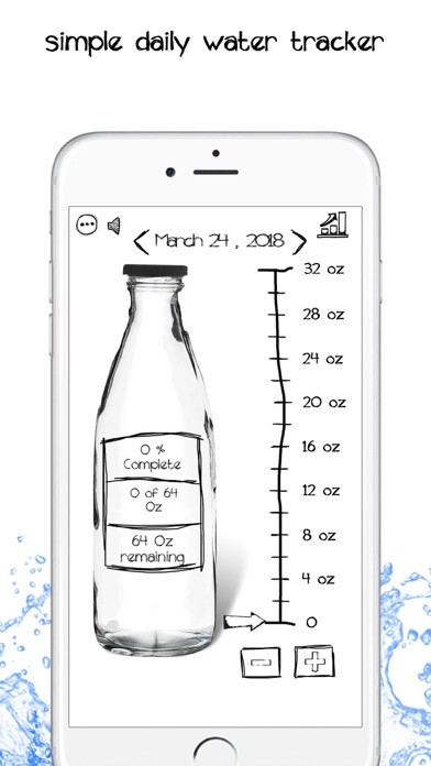 Emulate iPhone app Simple Daily Water Tracker using MyAndroid Emulate iPhone app Simple Daily Water Tracker using MyAndroid