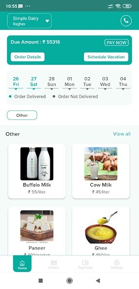 Run android online APK Simple Dairy Customer from MyAndroid or emulate Simple Dairy Customer using MyAndroid