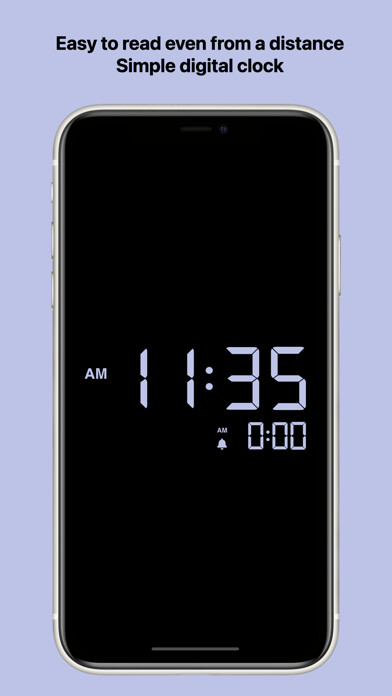 Emulate iPhone app Simple Desk Clock using MyAndroid