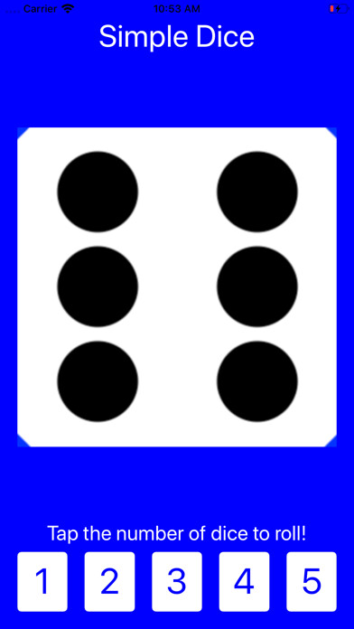 Emulate iPhone app Simple Dice: Roll 1-5 Dice! using MyAndroid Emulate iPhone app Simple Dice: Roll 1-5 Dice! using MyAndroid