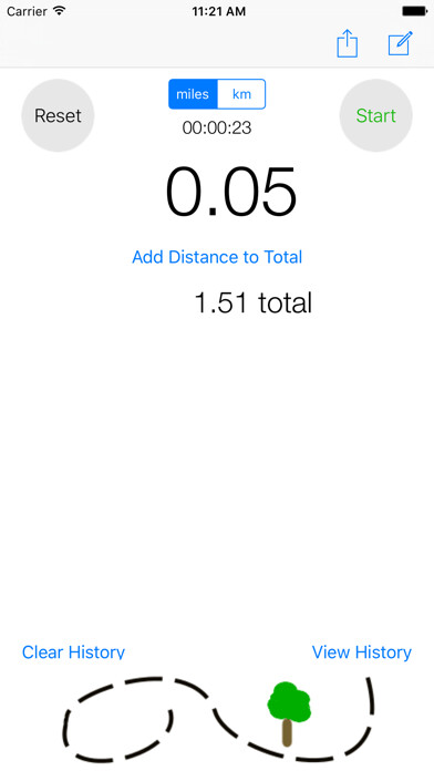 Emulate iPhone app Simple Distance Tracker using MyAndroid Emulate iPhone app Simple Distance Tracker using MyAndroid