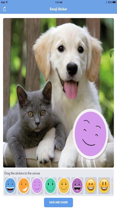 Emulate iPhone app Simple Emoji Sticker - Best Photo Emoticon Maker with Picture Editor for Cute Camera Selfie using MyAndroid Emulate iPhone app Simple Emoji Sticker - Best Photo Emoticon Maker with Picture Editor for Cute Camera Selfie using MyAndroid