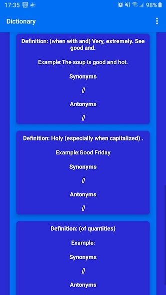 Emulate Android APK Simple English Dictionary
