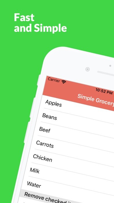 Emulate iPhone app Simple Grocery List - App using MyAndroid Emulate iPhone app Simple Grocery List - App using MyAndroid