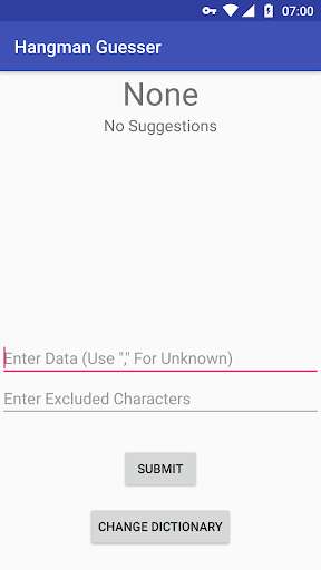 Run android online APK Simple Hangman Guesser from MyAndroid or emulate Simple Hangman Guesser using MyAndroid
