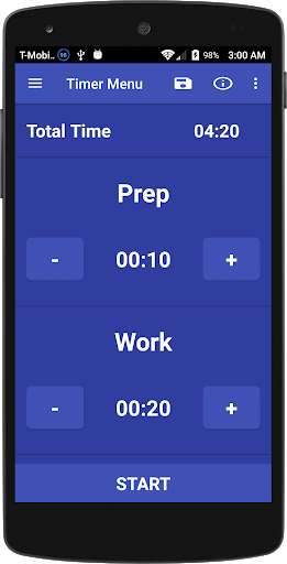 Emulate Android APK Simple HIIT Interval Timer