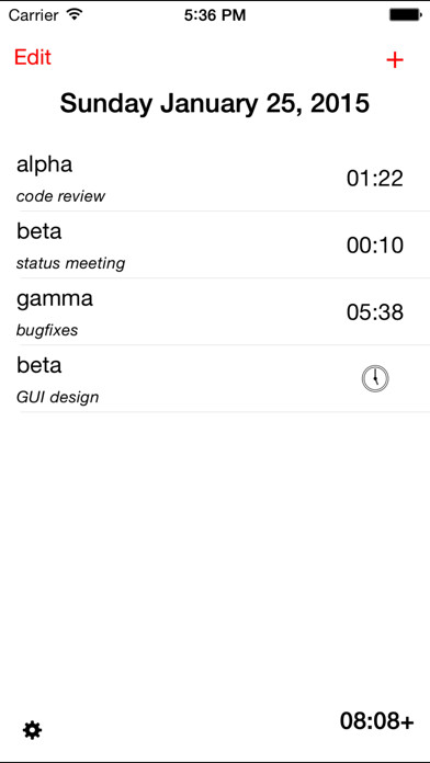 Emulate iPhone app SimpleHours using MyAndroid