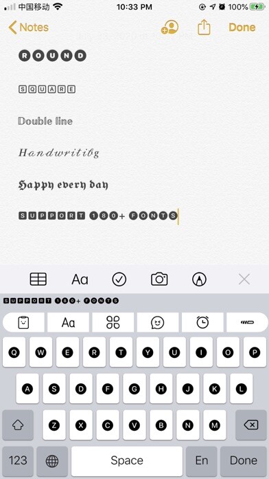 Emulate iPhone app SimpleInput-FancyFont using MyAndroid Emulate iPhone app SimpleInput-FancyFont using MyAndroid