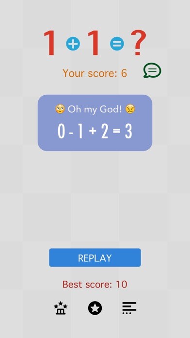 Emulate iPhone app Simple Math 1+1=? using MyAndroid
