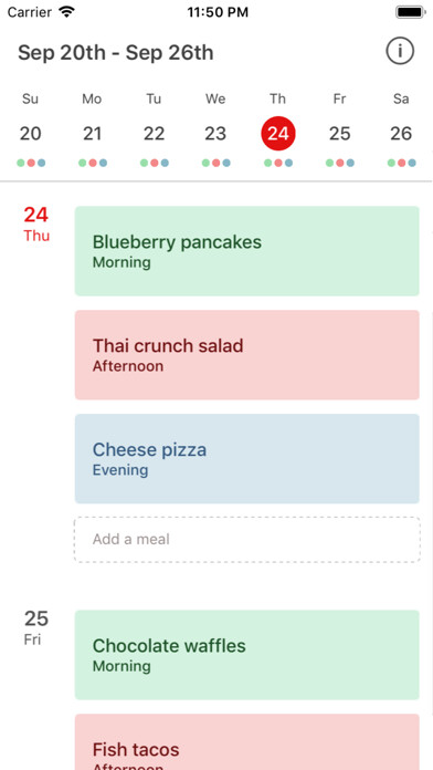 Emulate iPhone app Simple Meal Planning using MyAndroid Emulate iPhone app Simple Meal Planning using MyAndroid