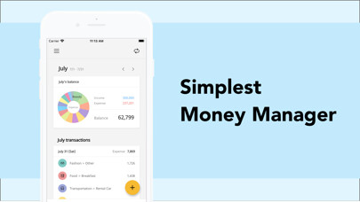 Emulate iPhone app Simple Money Manager App using MyAndroid