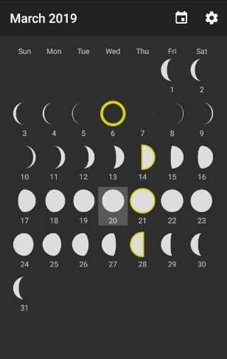 Run android online APK Simple Moon Calendar from MyAndroid or emulate Simple Moon Calendar using MyAndroid