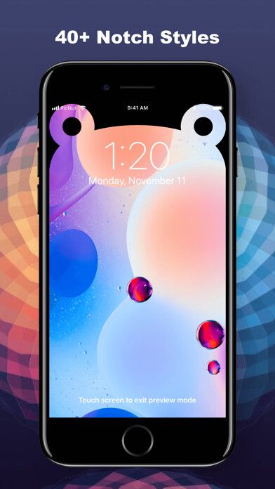 Emulate iPhone app Simple Notch - Wallpaper Maker using MyAndroid