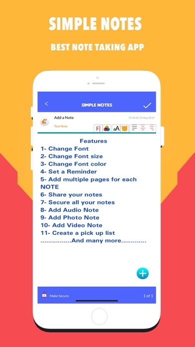 Emulate iPhone app Simple Notes - Noted Memo using MyAndroid Emulate iPhone app Simple Notes - Noted Memo using MyAndroid