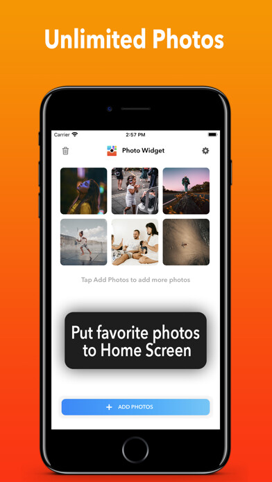Emulate iPhone app Simple Photo Widgets using MyAndroid