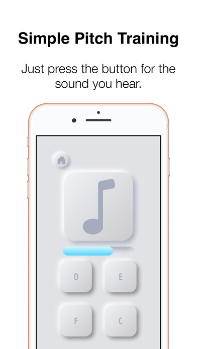 Emulate iPhone app Simple Pitch Training using MyAndroid