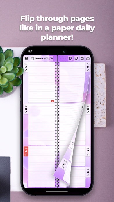 Emulate iPhone app Simple Planner, Diary&Calendar using MyAndroid