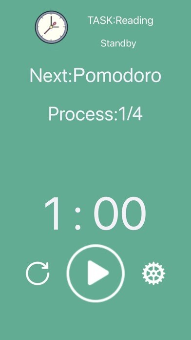 Emulate iPhone app Simple Pomodoro Clock using MyAndroid