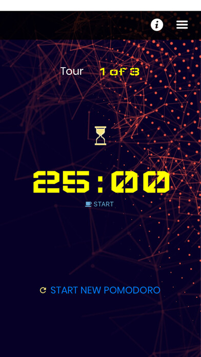 Emulate iPhone app Simple Pomodoro Focus Timer using MyAndroid