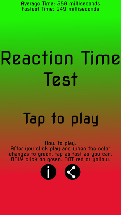 Emulate iPhone app Simple Reaction Time Test using MyAndroid Emulate iPhone app Simple Reaction Time Test using MyAndroid