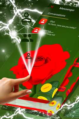Emulate Android APK Simple Red Rose SMS Theme
