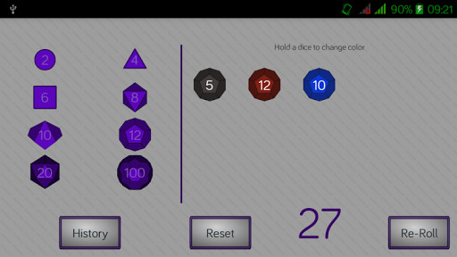 Run android online APK Simple RPG Dice Roller from MyAndroid or emulate Simple RPG Dice Roller using MyAndroid