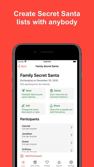 Emulate iPhone app Simple Secret Santa Generator using MyAndroid Emulate iPhone app Simple Secret Santa Generator using MyAndroid