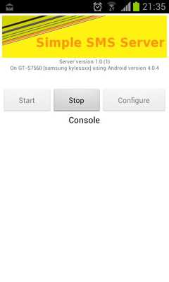 Emulate Android APK Simple SMS Server Emulate Android APK Simple SMS Server